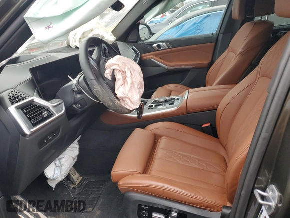 2024 BMW X5 xDrive50e with VIN 5UX43EU08R9W07237, listed as a Copart auction lot 46109415 with 0 mi miles and Salvage Title. Bid and sale history available at carsss.com. Image 7.