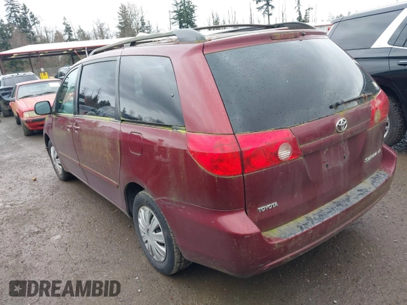 2007 Toyota Sienna CE with VIN 5TDZK23C07S092995, listed as a IAAI auction lot 41824350 with 181,356 mi miles and . Bid and sale history available at DreamBid. Image 3.
