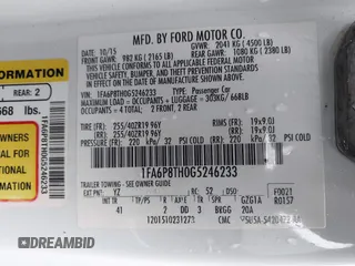 2016 Ford Mustang EcoBoost with VIN 1FA6P8TH0G5246233, listed as a IAAI auction lot 41433609 with 93,918 mi miles. Bid and sale history available at carsss.com. Image 9.