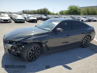 2023 BMW i4 eDrive40 with VIN WBY73AW0XPFR26365, listed as a Copart auction lot 56900944 with 15,017 mi miles and Salvage Title. Bid and sale history available at carsss.com. Image 1.