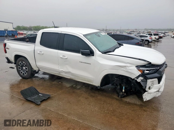 2023 Chevrolet Colorado 4WD Z71 with VIN 1GCPTDEK3P1123108, listed as a Copart auction lot 51853225 with 44,608 mi miles and Salvage Title. Bid and sale history available at DreamBid. Image 4.