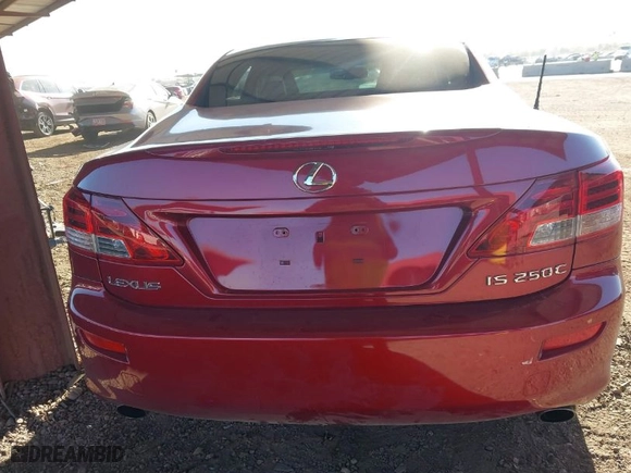 2010 Lexus IS 250C with VIN JTHFF2C2XA2511737, listed as a IAAI auction lot 41299631 with 106411 miles. Bid and sale history available at carsss.com. Image 16.