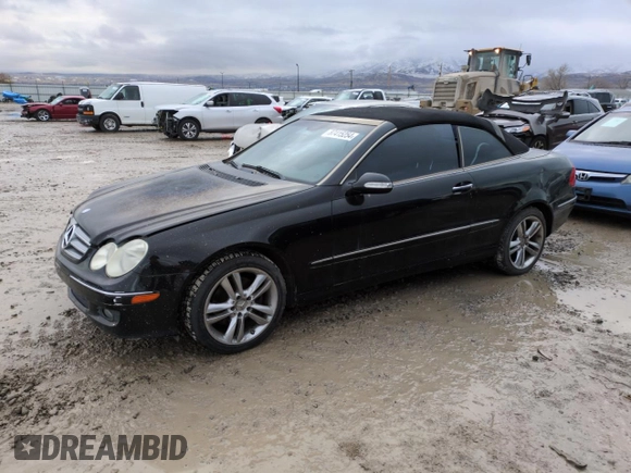 2008 Mercedes-Benz CLK-Class 3.5L with VIN WDBTK56F38T094013, listed as a Copart auction lot 87415254 with 115,810 mi miles and Clean Title. Bid and sale history available at carsss.com. Image 1.