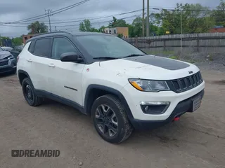 2018 Jeep Compass Trailhawk with VIN 3C4NJDDB8JT467208, listed as a IAAI auction lot 42357031 with 163,399 mi miles and . Bid and sale history available at DreamBid. Image 1.