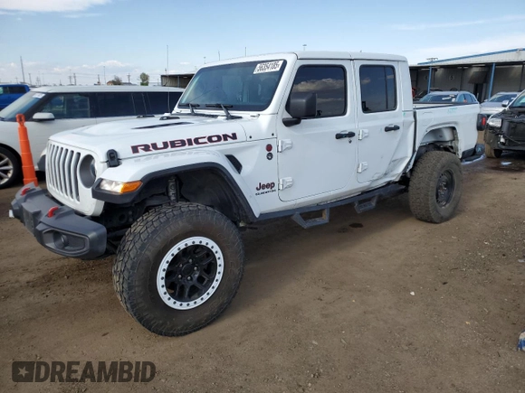 2021 Jeep Gladiator Rubicon с VIN 1C6JJTBG7ML526845, выставлен на аукционе Copart как лот 56354185 с пробегом 28 640 миль миль и Списание • Salvage title. История ставок и продаж доступна на DreamBid. Изображение 1.
