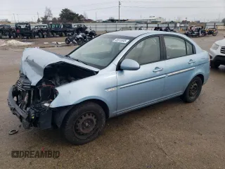 2007 Hyundai Accent GLS with VIN KMHCN46C77U110324, listed as a Copart auction lot 45515545 with 133,902 mi miles and Salvage Title. Bid and sale history available at carsss.com. Image 1.