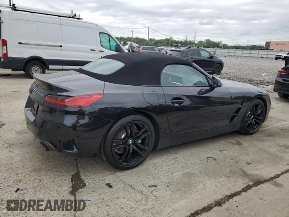 2024 BMW Z4 sDrive30i with VIN WBAHF3C09RWY35844, listed as a Copart auction lot 61809905 with Not provided miles and Salvage title. Bid and sale history available at DreamBid. Image 3.