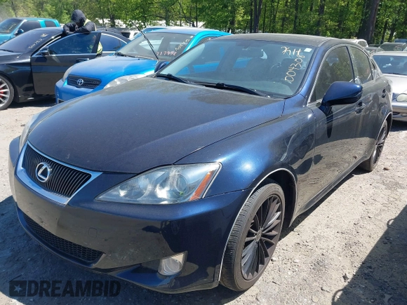 2006 Lexus IS 250 with VIN JTHCK262565004308, listed as a IAAI auction lot 42037646 with 199,729 mi miles and . Bid and sale history available at DreamBid. Image 2.