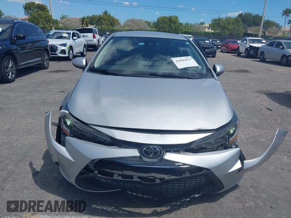2020 Toyota Corolla LE with VIN 5YFEPRAEXLP125579, listed as a IAAI auction lot 41840413 with 65,672 mi miles. Bid and sale history available at carsss.com. Image 12.