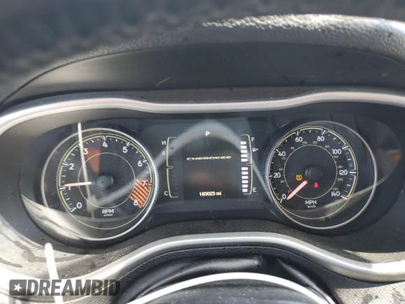 2014 Jeep Cherokee Latitude with VIN 1C4PJMCS4EW227468, listed as a Copart auction lot 52985585 with 183,023 mi miles and Salvage Title. Bid and sale history available at carsss.com. Image 9.