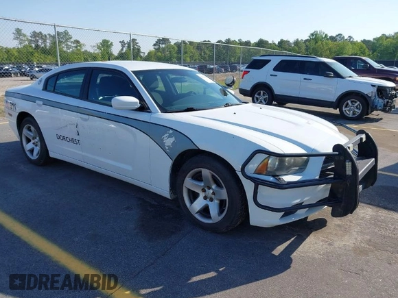 2014 Dodge Charger Police with VIN 2C3CDXAT8EH348719, listed as a IAAI auction lot 42026437 with 140,573 mi miles and . Bid and sale history available at DreamBid. Image 1.