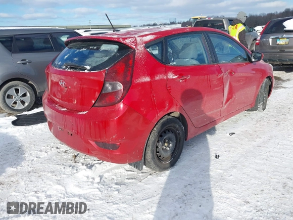 2012 Hyundai Accent SE with VIN KMHCU5AEXCU052771, listed as a IAAI auction lot 41599618 with 230,152 mi miles. Bid and sale history available at carsss.com. Image 4.