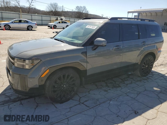 2025 Hyundai Santa Fe Calligraphy z VIN 5NMP5DGL6SH069088, wystawiony jako Copart lot #50767405 z przebiegiem 5 995 mil mil oraz Szkoda całkowita • Salvage title. Historia ofert i sprzedaży dostępna na DreamBid. Obrazek 1.