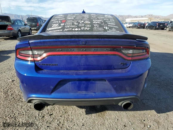 2021 Dodge Charger R/T with VIN 2C3CDXCT5MH652229, listed as a Copart auction lot 48712415 with 54,863 mi miles and Salvage Title. Bid and sale history available at carsss.com. Image 6.
