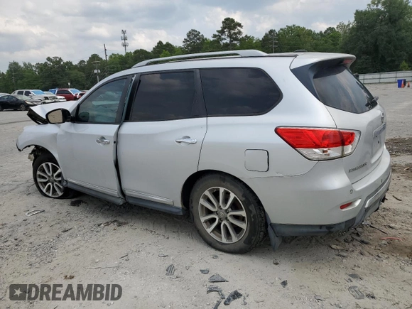 2013 Nissan Pathfinder SL with VIN 5N1AR2MN4DC600712, listed as a Copart auction lot 57294675 with Not provided miles and Salvage title. Bid and sale history available at DreamBid. Image 2.