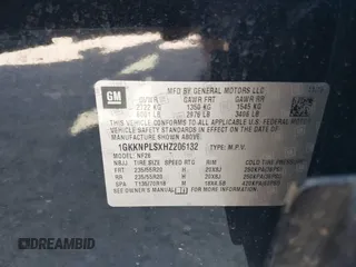 2017 GMC Acadia Denali with VIN 1GKKNPLSXHZ206132, listed as a IAAI auction lot 41507587 with 138,266 mi miles. Bid and sale history available at carsss.com. Image 9.