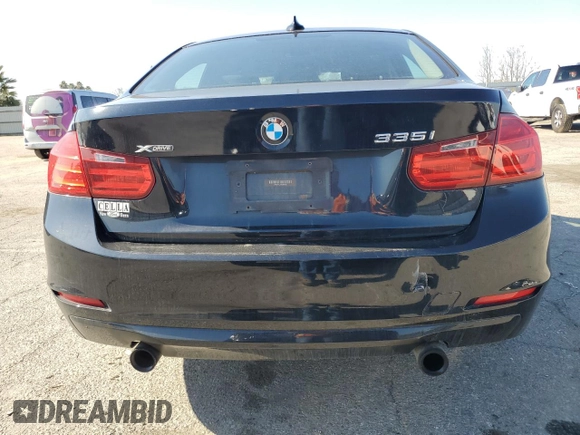 2013 BMW 3 Series 335i xDrive with VIN WBA3B9C59DJ899022, listed as a Copart auction lot 43186545 with 89,655 mi miles and Salvage Title. Bid and sale history available at carsss.com. Image 6.