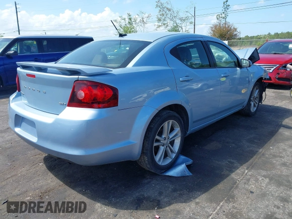 2013 Dodge Avenger SXT with VIN 1C3CDZCB0DN521591, listed as a IAAI auction lot 41891451 with 100,234 mi miles and . Bid and sale history available at carsss.com. Image 4.