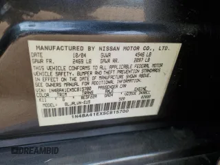 2005 Nissan Maxima 3.5 SE with VIN 1N4BA41EX5C815700, listed as a Copart auction lot 42717065 with 202,229 mi miles and Salvage Title. Bid and sale history available at carsss.com. Image 14.