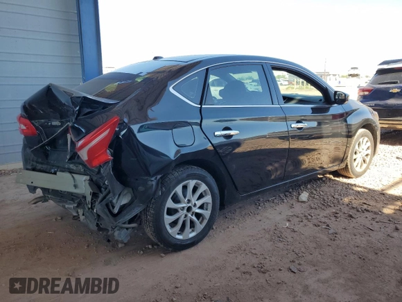 2018 Nissan Sentra SV with VIN 3N1AB7AP4JL657779, listed as a Copart auction lot 56602985 with 104,462 mi miles and Salvage title. Bid and sale history available at DreamBid. Image 3.