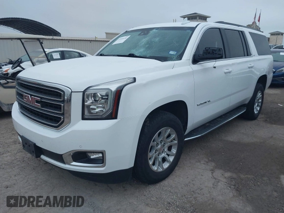 2019 GMC Yukon XL SLT z VIN 1GKS1GKC8KR395425, wystawiony jako IAAI lot #41910104 z przebiegiem 105 760 mil mil oraz . Historia ofert i sprzedaży dostępna na DreamBid. Obrazek 2.