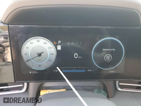 2024 Hyundai Elantra SEL with VIN KMHLS4DG0RU717599, listed as a Copart auction lot 76830314 with 7,205 mi miles and Salvage title. Bid and sale history available at DreamBid. Image 9.