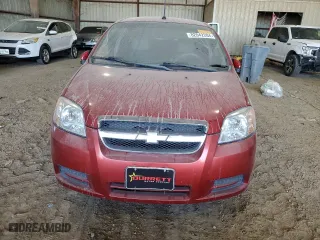 2009 Chevrolet Aveo LS with VIN KL1TD56E39B691552, listed as a Copart auction lot 82042284 with 0 mi miles and Clean Title. Bid and sale history available at carsss.com. Image 5.