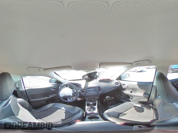 2020 Jeep Compass Latitude with VIN 3C4NJCBB3LT126542, listed as a Copart auction lot 52510575 with 17,246 mi miles and Salvage title. Bid and sale history available at DreamBid. Image 13.