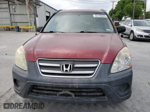 2005 Honda CR-V LX with VIN JHLRD68545C010716, listed as a Copart auction lot 53145835 with 300,350 mi miles and Salvage Title. Bid and sale history available at DreamBid. Image 5.
