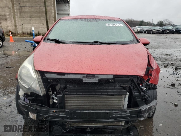 2014 Kia Rio LX with VIN KNADM4A30E6406903, listed as a Copart auction lot 84496174 with 156,250 mi miles and Salvage Title. Bid and sale history available at carsss.com. Image 5.