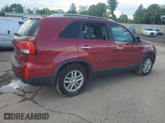 2014 Kia Sorento LX z VIN 5XYKT3A6XEG449692, wystawiony jako Copart lot #55324885 z przebiegiem 103 809 mil mil oraz Szkoda całkowita • Salvage title. Historia ofert i sprzedaży dostępna na DreamBid. Obrazek 3.