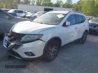 2014 Nissan Rogue SV with VIN 5N1AT2MT7EC751433, listed as a IAAI auction lot 42053564 with 207,476 mi miles and . Bid and sale history available at DreamBid. Image 2.