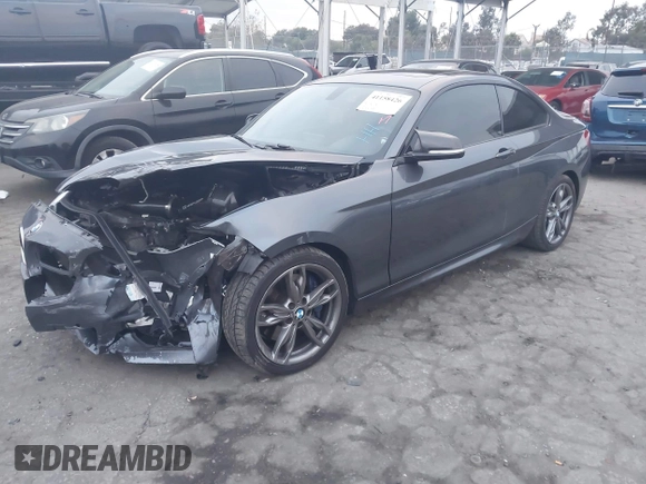 2016 BMW 2 Series M235i with VIN WBA1J7C50GV360395, listed as a IAAI auction lot 41158426 with 81,208 mi miles. Bid and sale history available at carsss.com. Image 17.