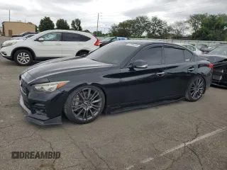 2016 Infiniti Q50 Red Sport 400 с VIN JN1FV7AP1GM421036, выставлен на аукционе Copart как лот 57994295 с пробегом 106 500 миль миль и Списание • Salvage title. История ставок и продаж доступна на DreamBid. Изображение 1.
