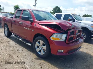 2012 Ram 1500 Express with VIN 1C6RD6FT7CS237486, listed as a IAAI auction lot 42518403 with 114,276 mi miles and . Bid and sale history available at DreamBid. Image 1.