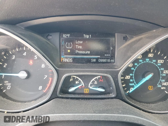 2015 Ford Escape Titanium with VIN 1FMCU9J97FUA00075, listed as a Copart auction lot 54215845 with 99,818 mi miles and Salvage title. Bid and sale history available at DreamBid. Image 9.