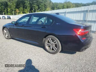 2018 BMW 7 Series 740e xDrive iPerformance with VIN WBA7J2C52JG938439, listed as a Copart auction lot 69452044 with 38,451 mi miles and Salvage Title. Bid and sale history available at carsss.com. Image 2.