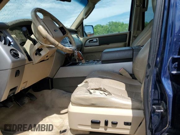 2010 Ford Expedition Eddie Bauer with VIN 1FMJU1H58AEB58066, listed as a Copart auction lot 55818855 with 292,426 mi miles and Salvage title. Bid and sale history available at DreamBid. Image 7.