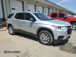 2020 Chevrolet Traverse LS z VIN 1GNERFKW6LJ142780, wystawiony jako Copart lot #54752435 z przebiegiem 66 140 mil mil oraz Szkoda całkowita • Salvage title. Historia ofert i sprzedaży dostępna na DreamBid. Obrazek 4.