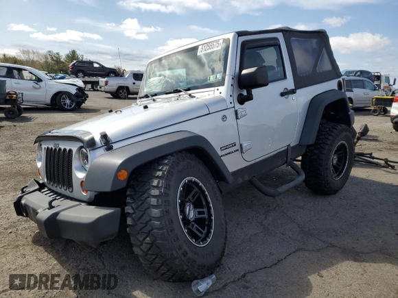 2010 Jeep Wrangler Sport with VIN 1J4AA2D15AL154911, listed as a Copart auction lot 51255575 with Not Provided miles and Salvage Title. Bid and sale history available at carsss.com. Image 1.