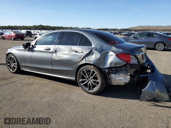 2020 Mercedes-Benz C 43 AMG with VIN W1KWF6EB5LR570524, listed as a Copart auction lot 48474575 with 65,488 mi miles and Salvage Title. Bid and sale history available at carsss.com. Image 2.
