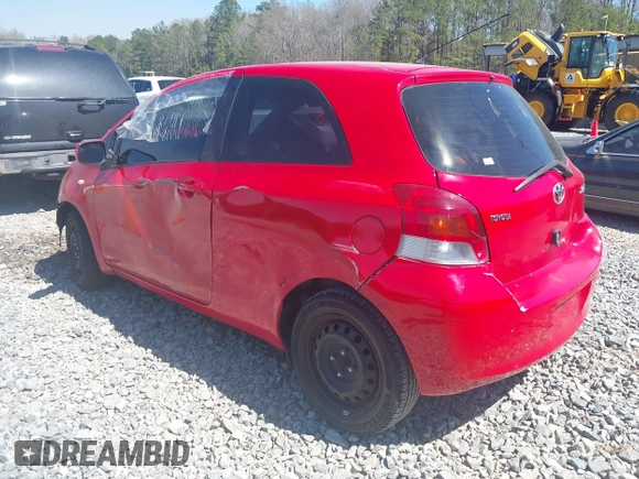 2011 Toyota Yaris with VIN JTDJT4K30B5332648, listed as a IAAI auction lot 41820350 with 216,482 mi miles. Bid and sale history available at carsss.com. Image 3.