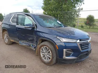 2022 Chevrolet Traverse LT Cloth with VIN 1GNEVGKW4NJ167925, listed as a IAAI auction lot 42590397 with 31,077 mi miles and . Bid and sale history available at DreamBid. Image 1.