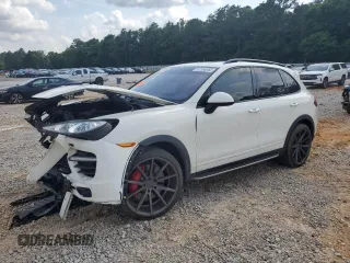2012 Porsche Cayenne Turbo with VIN WP1AC2A2XCLA81906, listed as a Copart auction lot 57356955 with 118,855 mi miles and Salvage title. Bid and sale history available at DreamBid. Image 1.