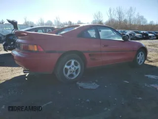 1991 Toyota MR2 z VIN JT2SW21M2M0004747, wystawiony jako Copart lot #46879965 z przebiegiem 219 019 mil mil oraz Czysty tytuł • Clean title. Historia ofert i sprzedaży dostępna na DreamBid. Obrazek 3.