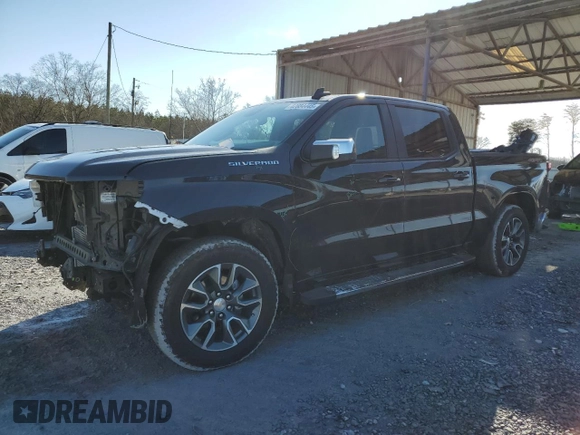2023 Chevrolet Silverado 1500 LT with VIN 1GCPDDEK2PZ179443, listed as a Copart auction lot 42834445 with 49,393 mi miles and Salvage Title. Bid and sale history available at carsss.com. Image 1.