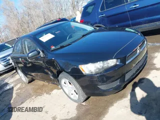 2008 Mitsubishi Lancer DE with VIN JA3AU26U08U036370, listed as a IAAI auction lot 41793262 with 141,564 mi miles. Bid and sale history available at carsss.com. Image 1.
