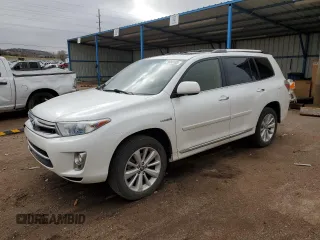 2012 Toyota Highlander Hybrid Limited with VIN JTEDC3EH3C2008011, listed as a Copart auction lot 51090135 with 129,748 mi miles and Salvage Title. Bid and sale history available at carsss.com. Image 1.