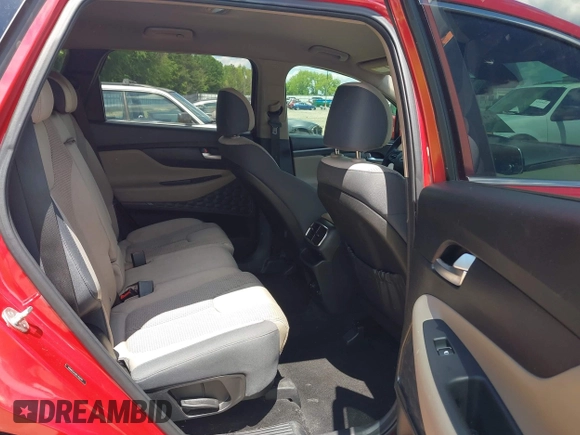 2020 Hyundai Santa Fe SE with VIN 5NMS23AD0LH154797, listed as a IAAI auction lot 42191317 with 80,526 mi miles and . Bid and sale history available at DreamBid. Image 8.