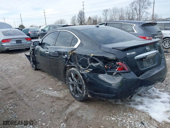 2014 Nissan Maxima 3.5 SV with VIN 1N4AA5AP3EC483439, listed as a IAAI auction lot 41625301 with 86201 miles. Bid and sale history available at carsss.com. Image 3.